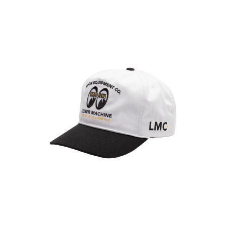LOSER MACHINE - MOONEYES GERHEAD - HAT WHITE/ BLACK