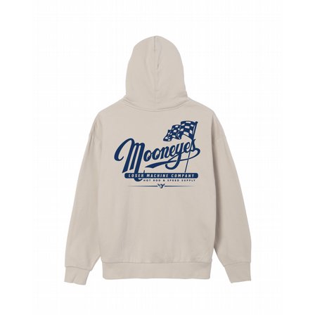 LOSER MACHINE - MOONEYS PARTNETERSHIP FLECCE HOOD IVORY