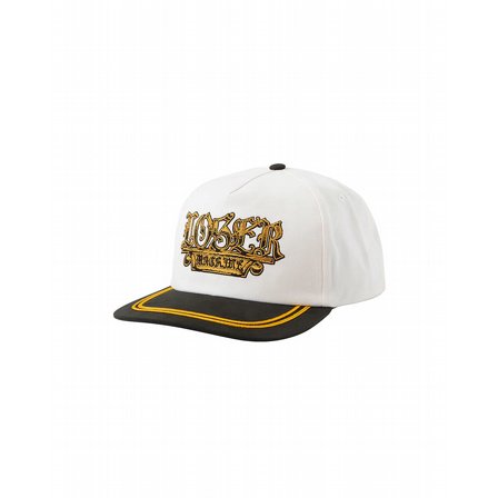 LOSER MACHINE -PLAQUE HEADWEAR WHITE/BLACK
