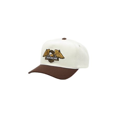 LOSER MACHINE - SNAPBACK WINGS HIGH PROFIL HAT WHITE/BROWN