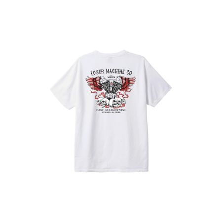 LOSER MACHINE - S/S T-SHIRT NO RASY WAY OUT L7S WHITE