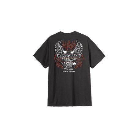 LOSER MACHINE T-SHIRT FLY WHEEL BLACK