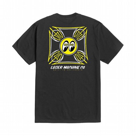 LOSER MACHINE - T-SHIRT MOONEYES BLUE COLLAR STOCK BLACK