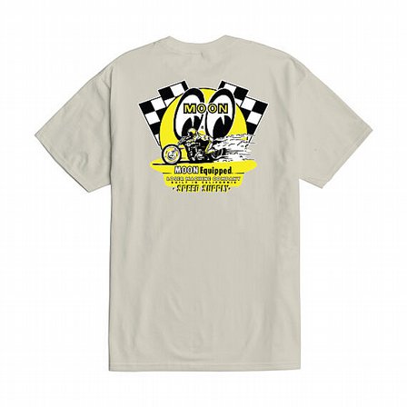 LOSER MACHINE - T-SHIRT MOONEYES QUARTER MILES CREAM