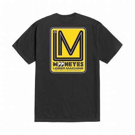 LOSER MACHINE - T-SHIRT MOONEYES RACE TRACK STOCK BLACK