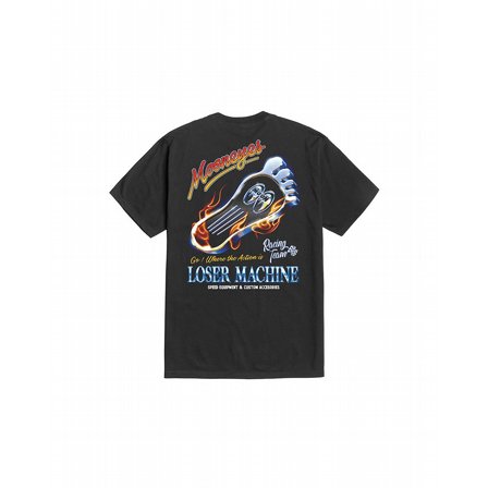 LOSER MACHINE - T-SHIRT MOONEYES RED HOT BLACK