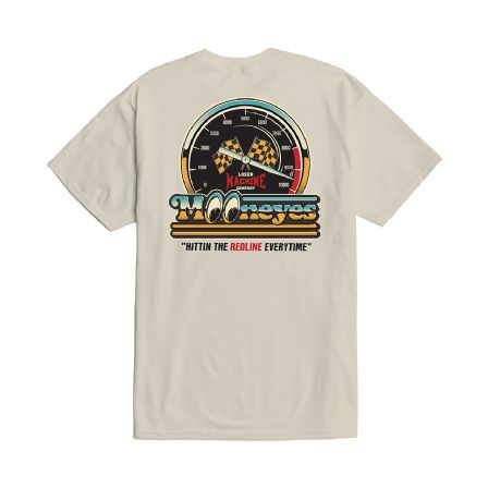 LOSER MACHINE - T-SHIRT MOONEYES REDLINE CREAM