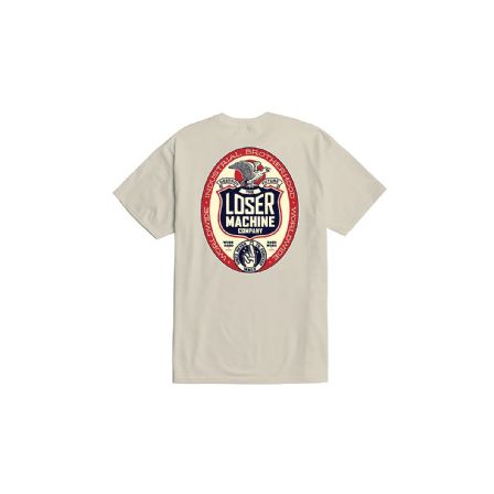 LOSER MACHINE T-SHIRT WORK HARD CREAM