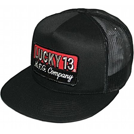 LUCKY 13 CAP - THE BRICK BLACK/BLACK