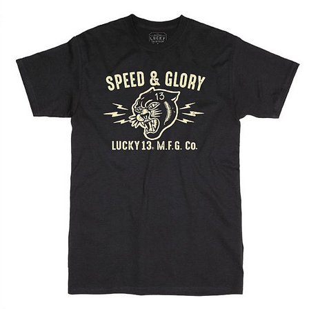 LUCKY 13 T-SHIRT - SPEED AND GLORY