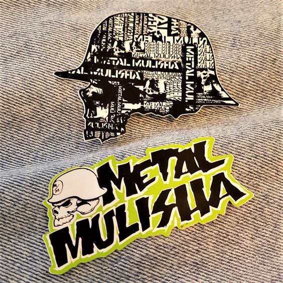 METAL MULISHA STICKER - LOGO/SKULL