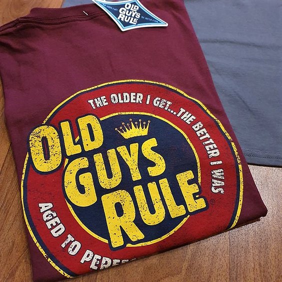 OLD GUYS RULE - AGED TO PERFECTION MAROON