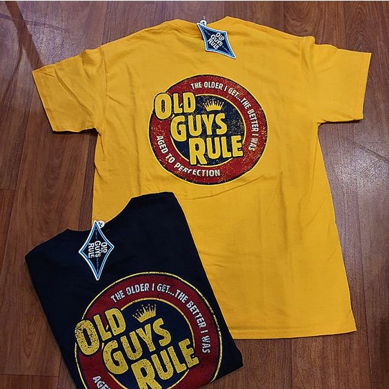 OLD GUYS RULE - AGED TO PERFECTION YELLOW
