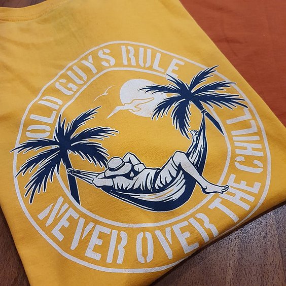 OLD GUYS RULE T-SHIRT - CHILL YELLOW