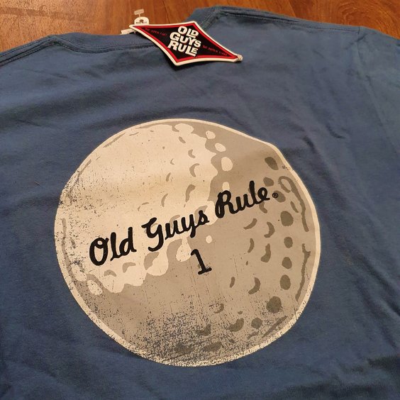 OLD GUYS RULE T-SHIRT - GOLF 1 BLUE
