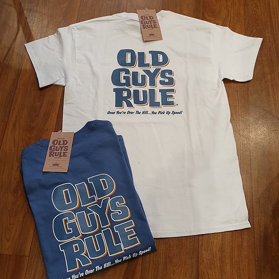 OLD GUYS RULE T-SHIRT - OVER THE HILL VIT