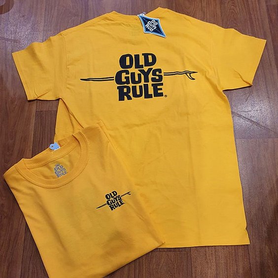 OLD GUYS RULE T-SHIRT - SURF YELLOW