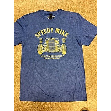 SPEEDY MIKE T-SHIRT - FRONT BL MELERAD