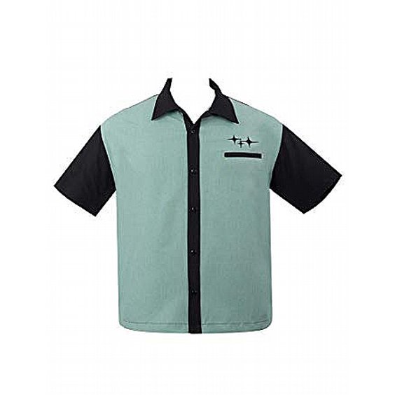 STEADY CLOTHING SKJORTA - RETRO, RAD AND MINT