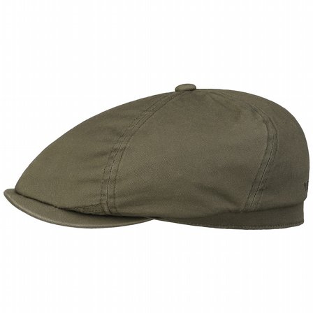 STETSON GUBBKEPS - 6-PANEL CAP COTTON TWILL OLIVGREEN