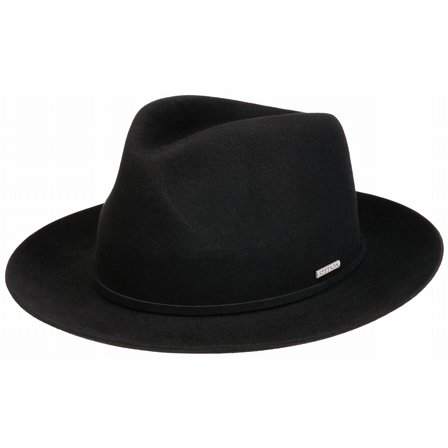 STETSON HATT - FEDORA SOFTFELT BLACK