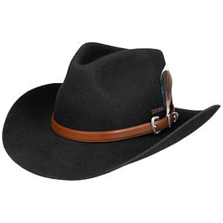 STETSON HATT - LIMINGTON WESTERN WOOLFELDT HAT BLACK