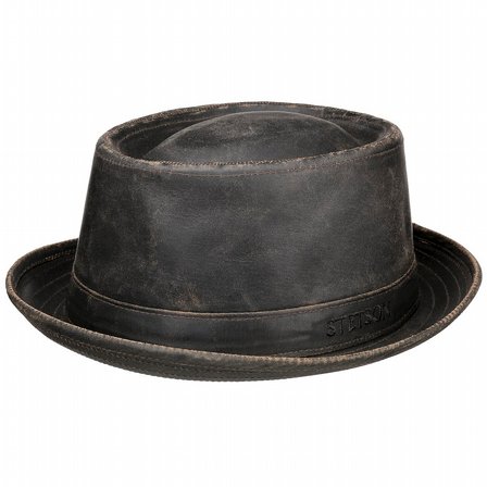 STETSON HATT - ODENTON PORK PIE CLOTH HAT BRUN