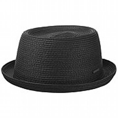 STETSON HATT - PORK PIE TOYO STRAW BLACK