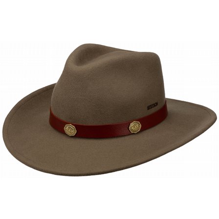 STETSON HATT - WESTERN WOOL HAT BRUN