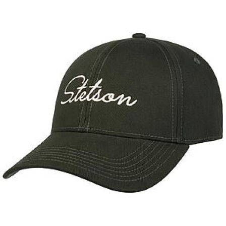 STETSON KEPS - BASEBALL CAP CLASSIC LETTERING GREEN