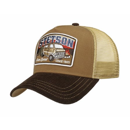 STETSON KEPS - BY THE CAMPIRE TRUCKER CAP BROWN