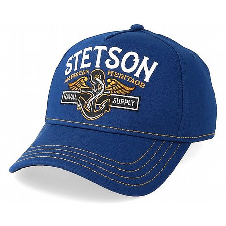 STETSON KEPS - STETSON  TRUCKER CAP NAVAL SUPPLY BL