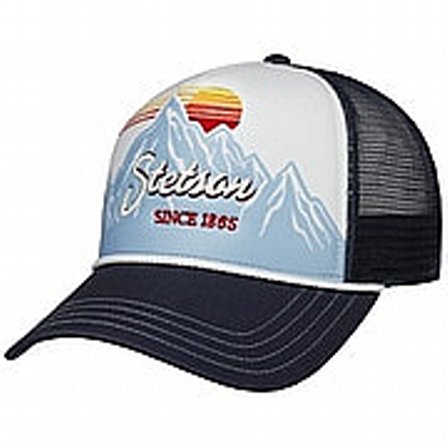 STETSON KEPS - TRUCKER CAP ALPINE SUNSET BL�