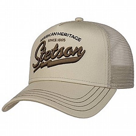 STETSON KEPS - TRUCKER CAP AMERICAN HERITAGE CLASSIC BEIGE
