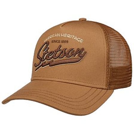 STETSON KEPS - TRUCKER CAP AMERICAN HERITAGE CLASSIC BROWN