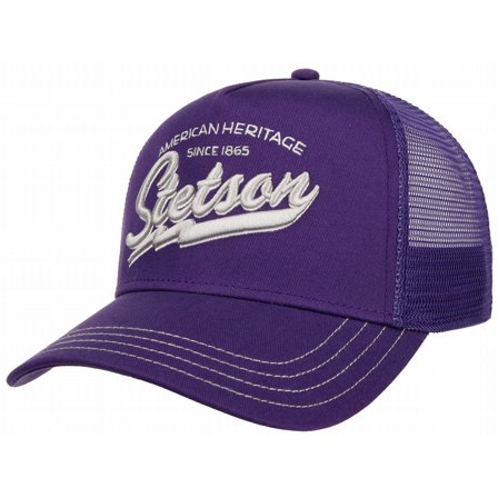 STETSON KEPS - TRUCKER CAP AMERICAN HERITAGE CLASSIC LILLA