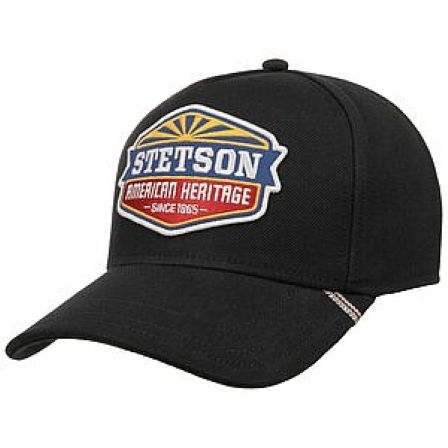 STETSON KEPS - TRUCKER CAP HEARITAGE SUN BLACK