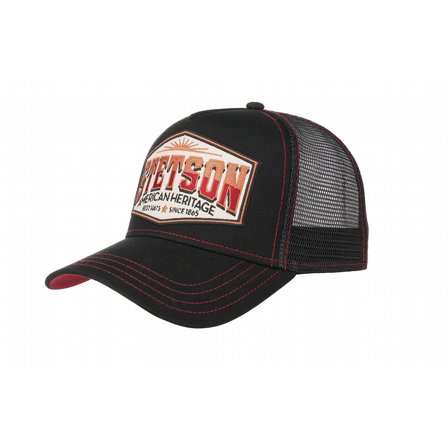 STETSON KEPS - TRUCKER CAP HERITAGE BLACK