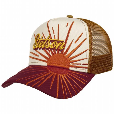 STETSON KEPS - TRUCKER CAP RISING SUN