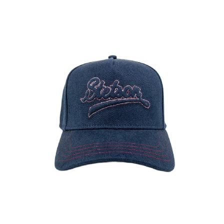 STETSON KEPS - TRUCKER CAP SELVAGE DENIM GARAGE BLUE