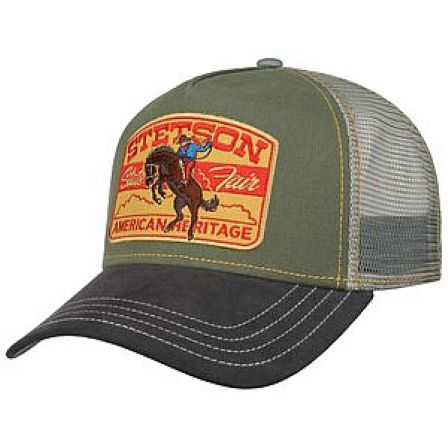 STETSON KEPS - TRUCKER CAP STATE FAIR GREY/GREEN