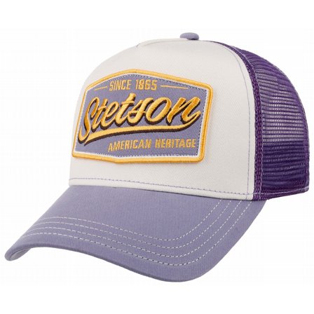 STETSON KEPS - TRUCKER CAP VINTAGE LILAC/OFFWHITE