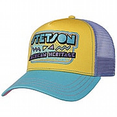 STETSON KEPS - TRUCKER KEPS AMERICAN HERITAGE 80s GUL