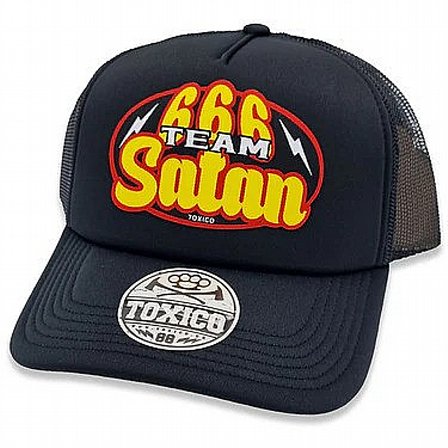 TOXICO KEPS - 666 TEAM TRUCKER HAT BLACK