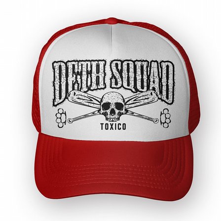TOXICO KEPS - DETH SQUAD TRUCKER HAT RED