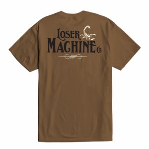 LOSER MACHINE - T-SHIRT RAVAGE BROWN 3 thumbnail