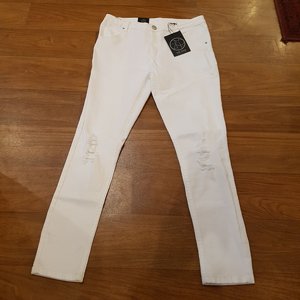 2ND ONE JEANS - LILY RIPPED WHITE