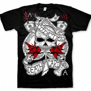ADDICTION T-SHIRT - DEATH CARD