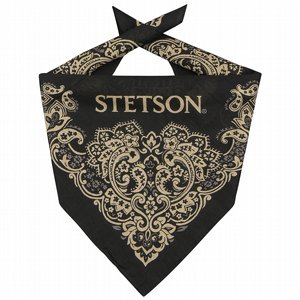 BANDANA - STETSON PAISLEY BANDANDA SVART