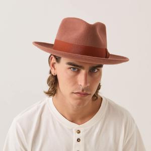 BRIXTON HATT - EAMES FEDORA TEAK/CARAMEL 2 thumbnail